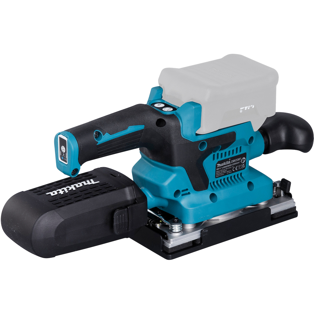 MAKITA DBO381ZJU 18V LXT AWS Cordless Orbital Sander In MAKPAC Without