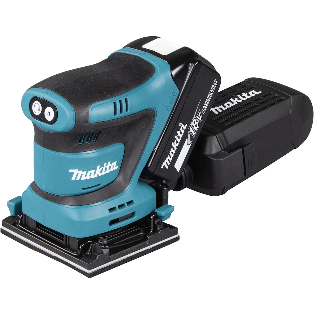 MAKITA DBO481RTJ 18V Cordless Orbital Sander 112x102mm In MAKPAC 2x 5