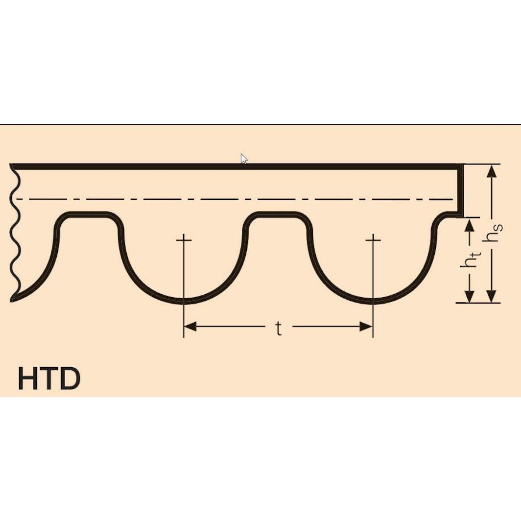 D&D DURA-SYNC 624-8M-50 Timing Belt