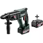 METABO KH 18 LTX 24 accu-combihamer in metaBOX 165 L (2x 4,0Ah accu + lader) - 601712510