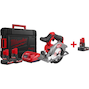 MILWAUKEE M12 FCS442-502X FUEL compacte accu-cirkelzaag 46mm 140mm in HD Box (2x 5,0Ah accu + lader) - 4933493489
