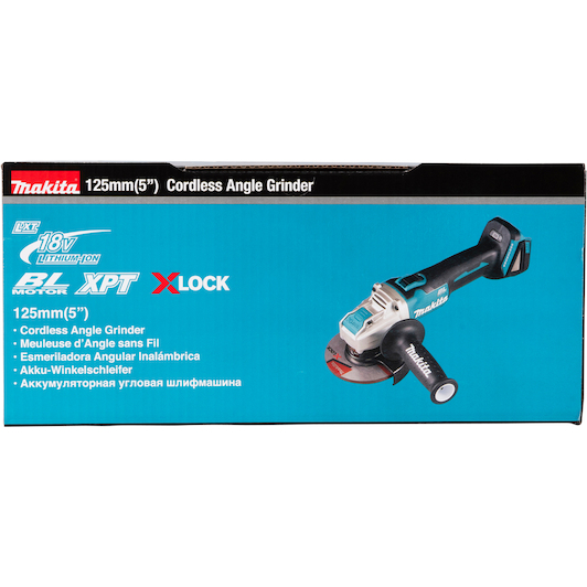MAKITA DGA521ZX1 18V LXT cordless angle grinder 125 mm X-LOCK with