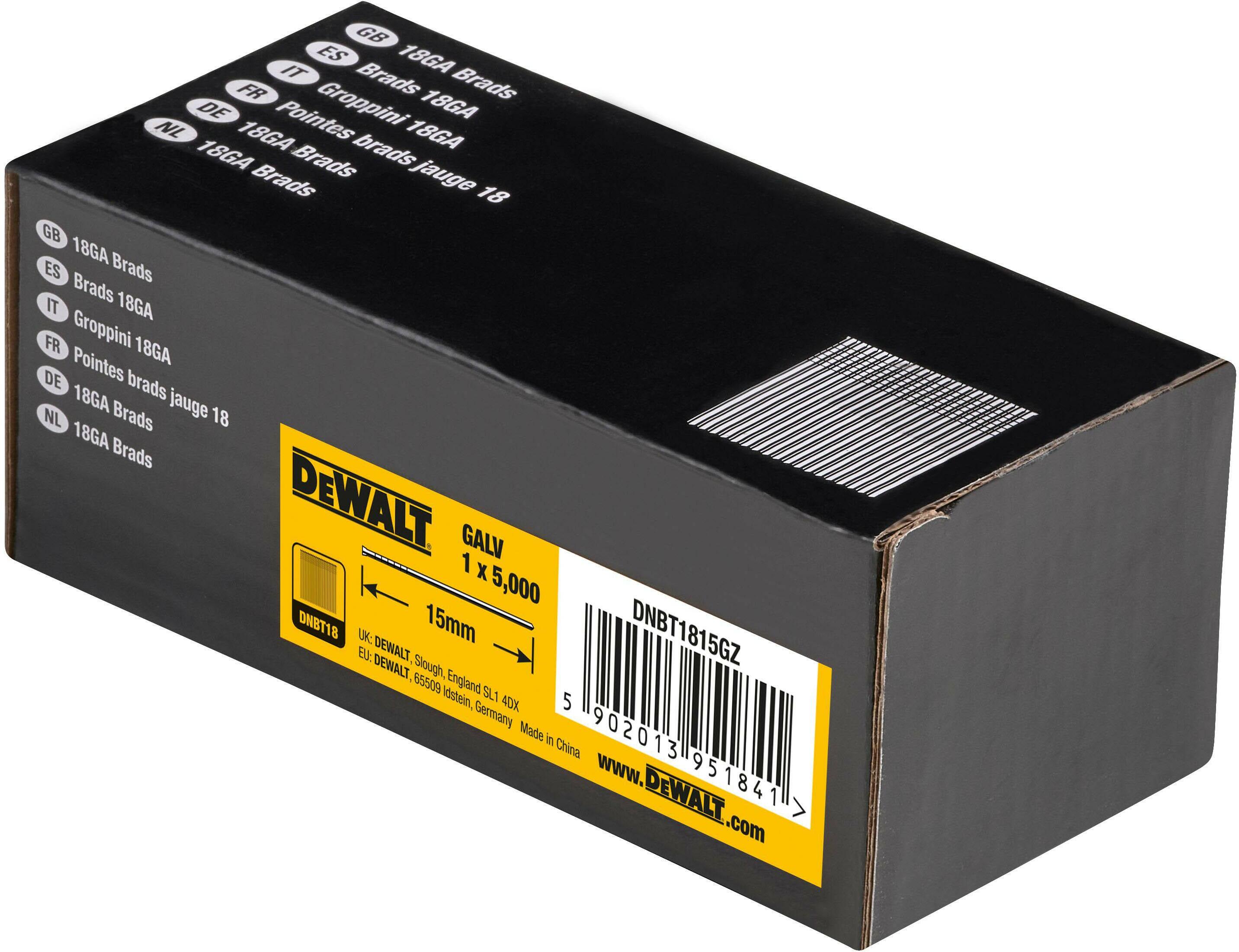 Clous - DEWALT - DNBT1825GZ - 25 mm - Diamètre 1.25 x 1.00 mm - 5000