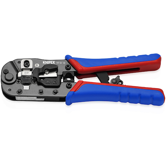 KNIPEX 97 51 13 crimping pliers for RJ45 western plugs with multi