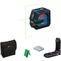 BOSCH GLL 20-22 G battery cross line laser green in bag (4x AA battery) - 0601065600