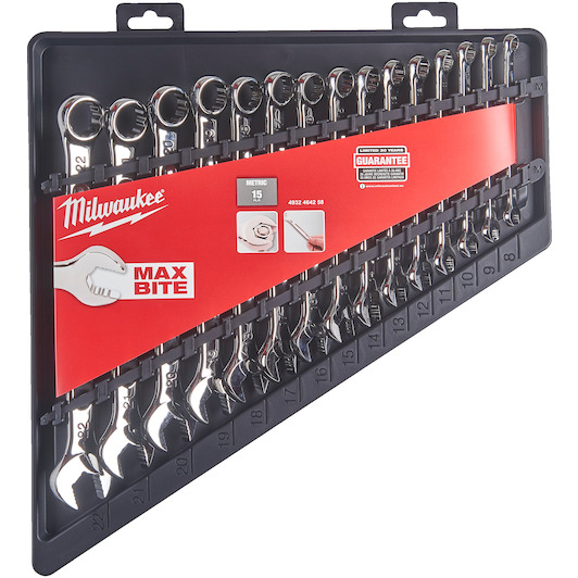 MILWAUKEE 4932464258 Maxbite ring spanner set 15-piece | Klium