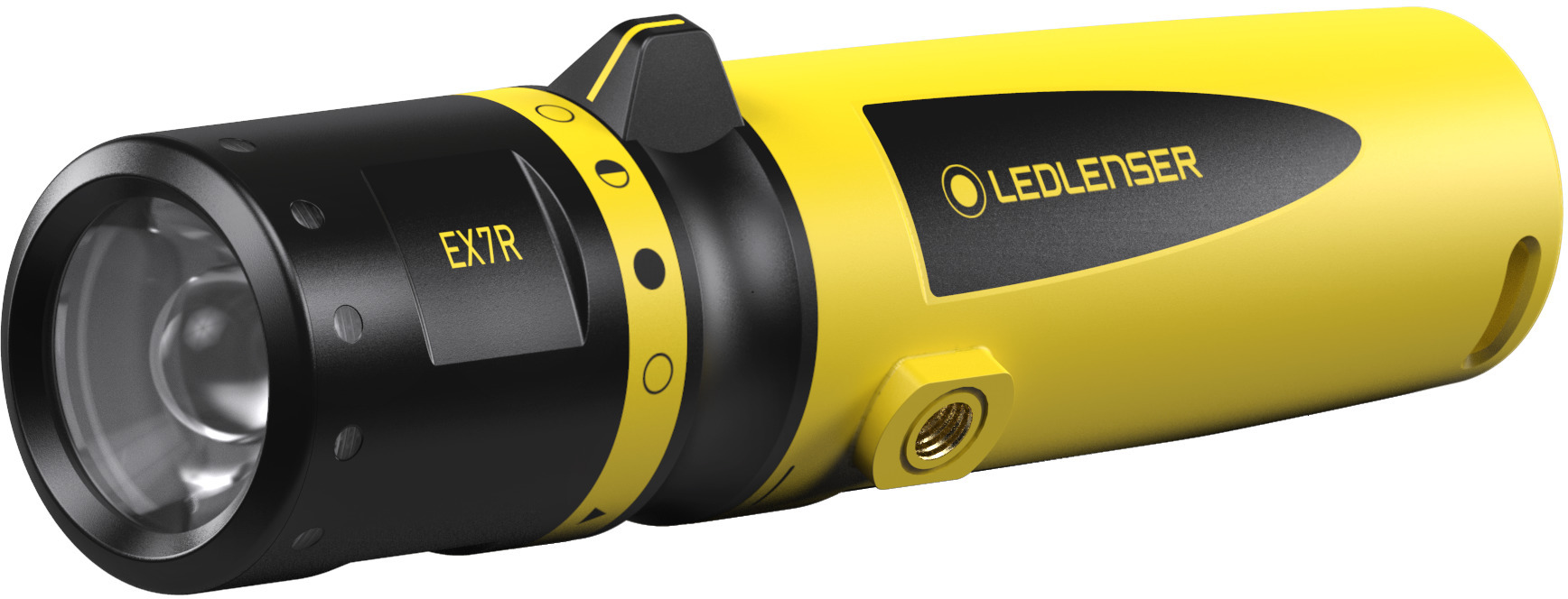 Ledlenser EX7 robuuste LED-zaklamp voor werkplaatsen, focusseerbaar, werkt op 3 x AA-batterijen, explosiebeveiligde EX-zone 0/20, 200 lm, waterdicht IP68, verlichtingsbereik van 120 m, Flashlight