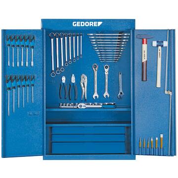 Sets in koffer, wagen, kast, module,...