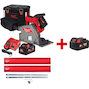 MILWAUKEE M18 FPS55-552P + GR KIT FUEL cordless reciprocating saw 55mm with 1400 mm guide rail kit in PACKOUT XL Tool Box (2x 5.5Ah battery + charger) - 4933478778+4932480906