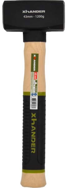 Xhander XHANDER 68911974 mallet with hickory and bi-material handle 1.2 kg ...
