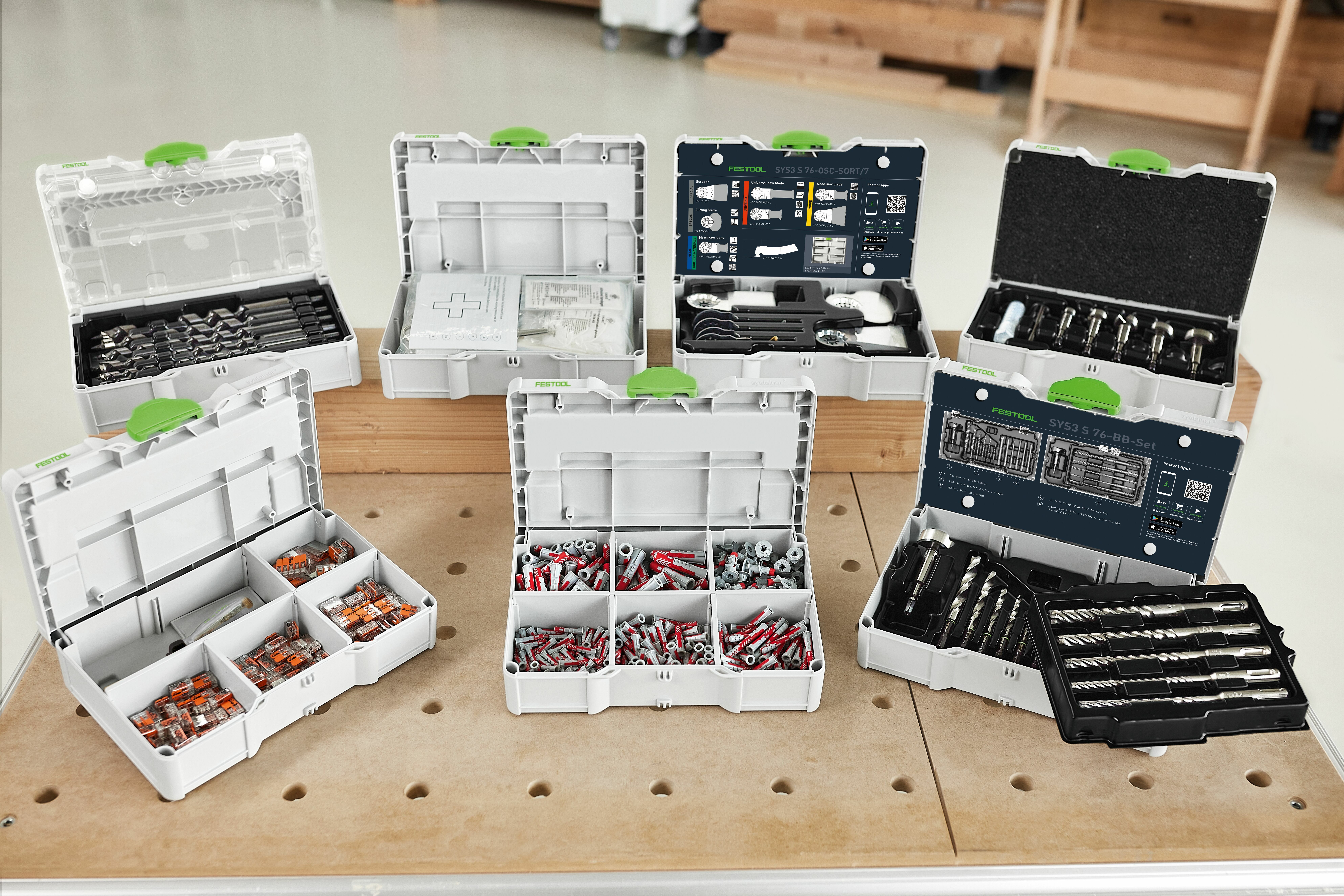Festool 7-piece oscillating saw blade set for osc 18 | Klium.com