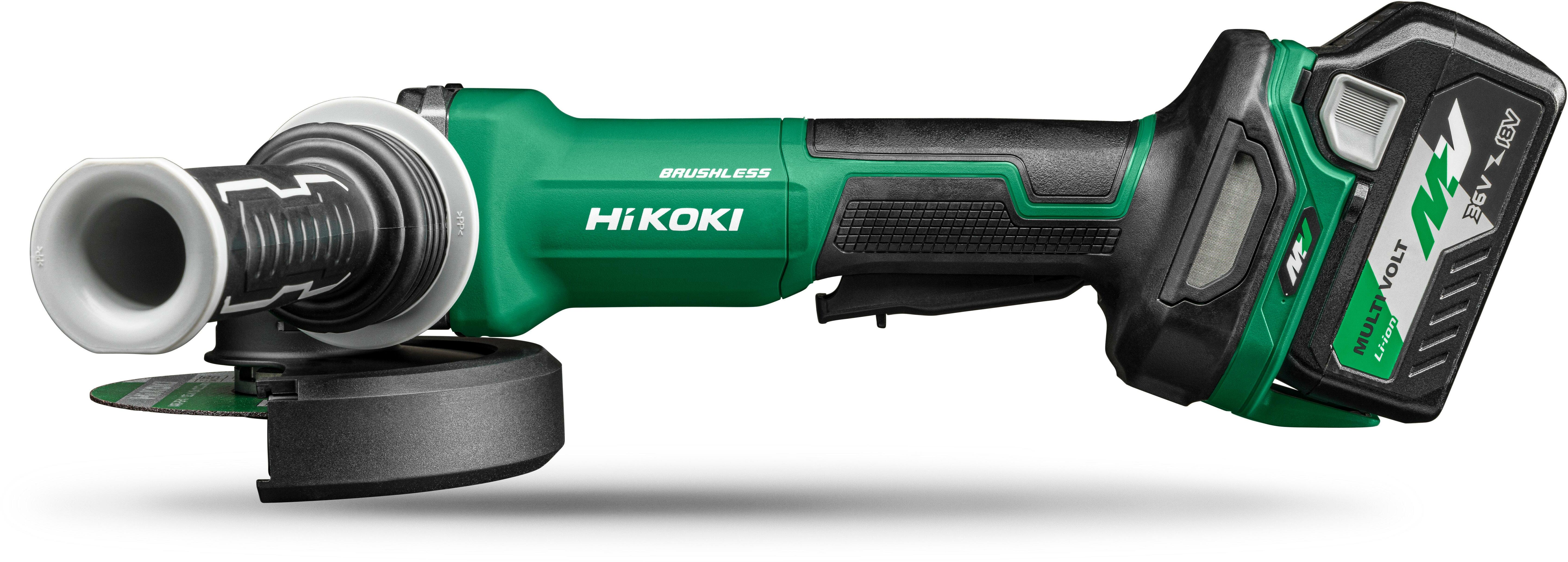 HIKOKI G3613DFWQZ 36V cordless angle grinder 125 mm in HSC III (2x