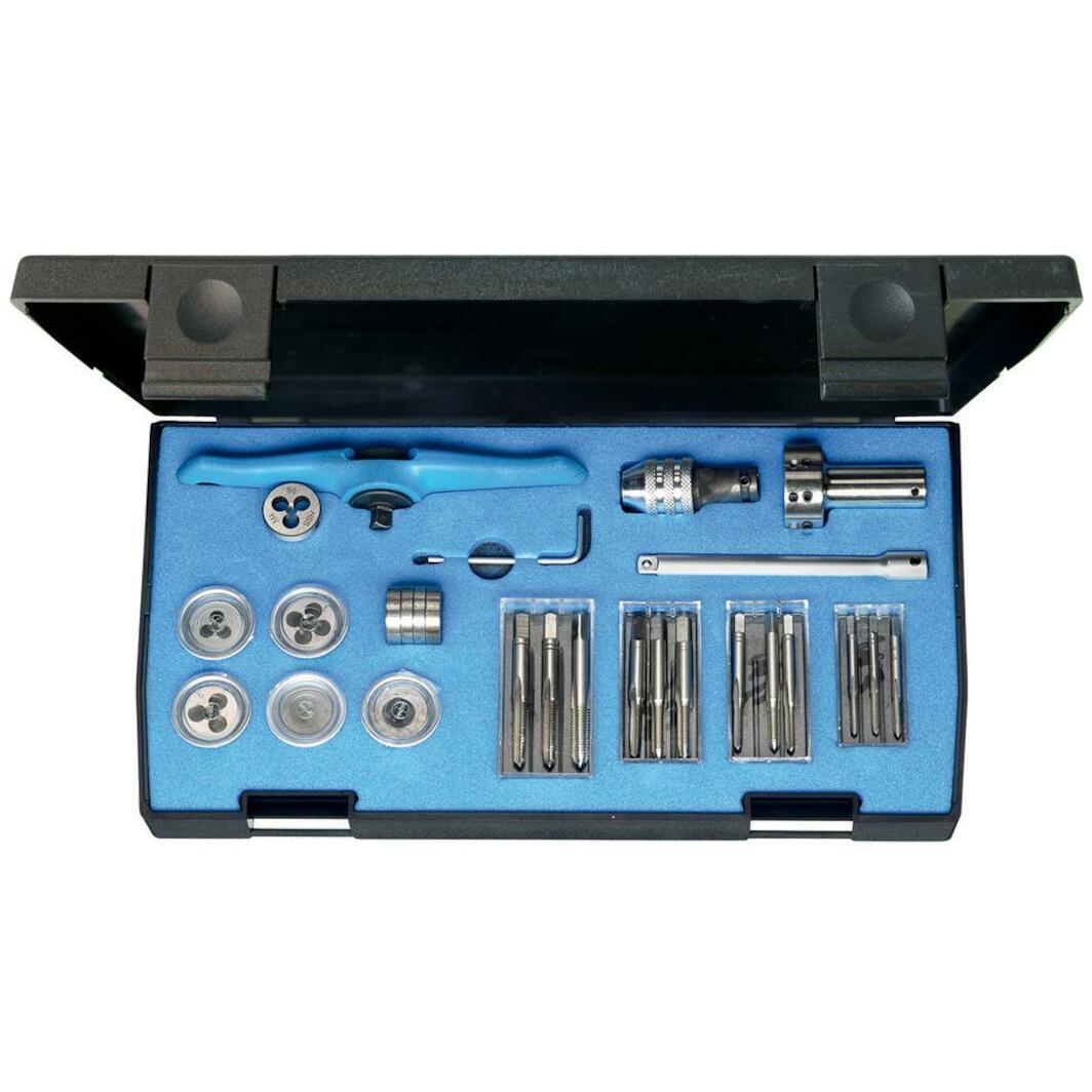 GEDORE 8553 thread cutting kit for internal/external thread M3-M6 ...