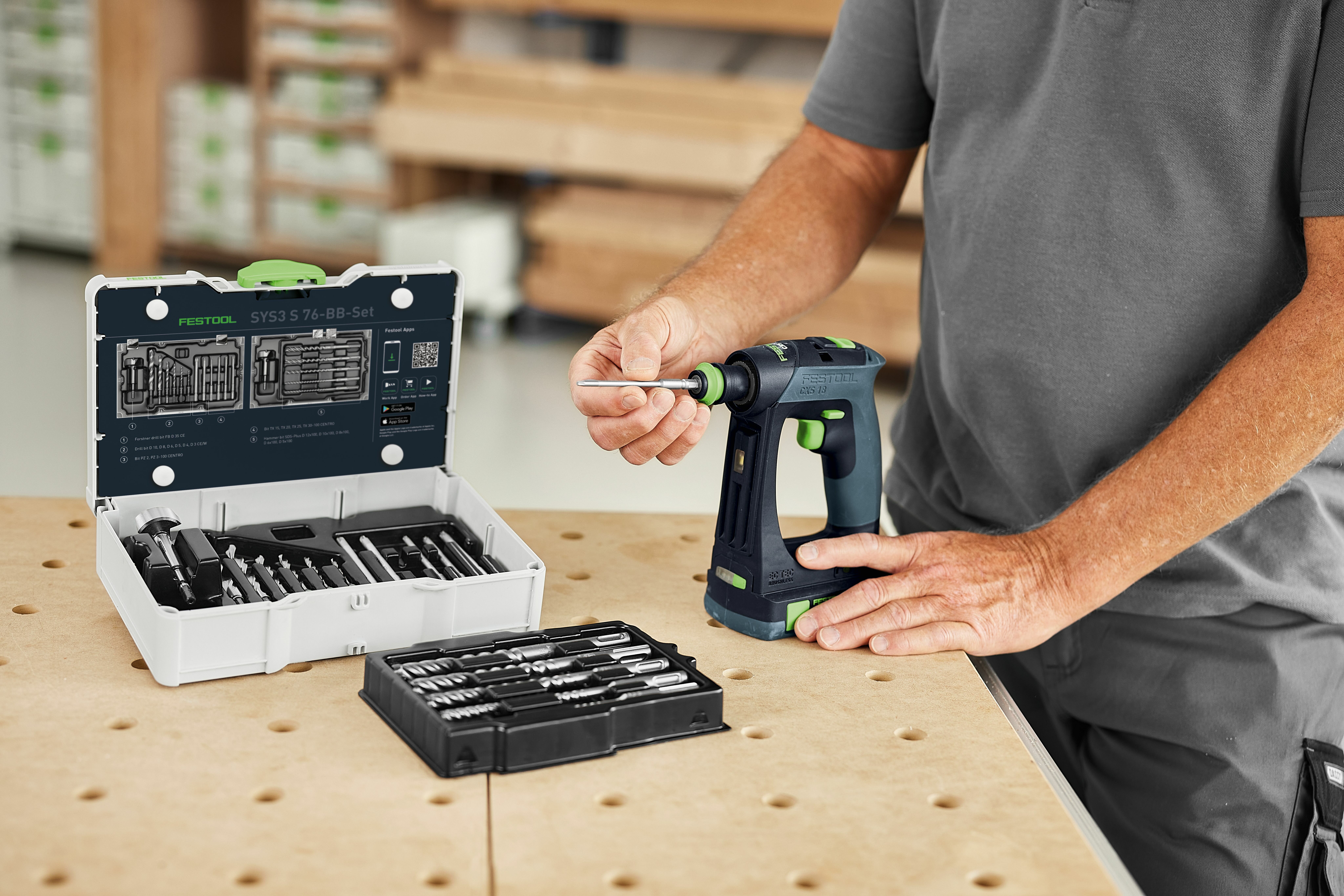 FESTOOL SYS3 S 76-BB-Set bit and drill set 18 pcs in Systainer³