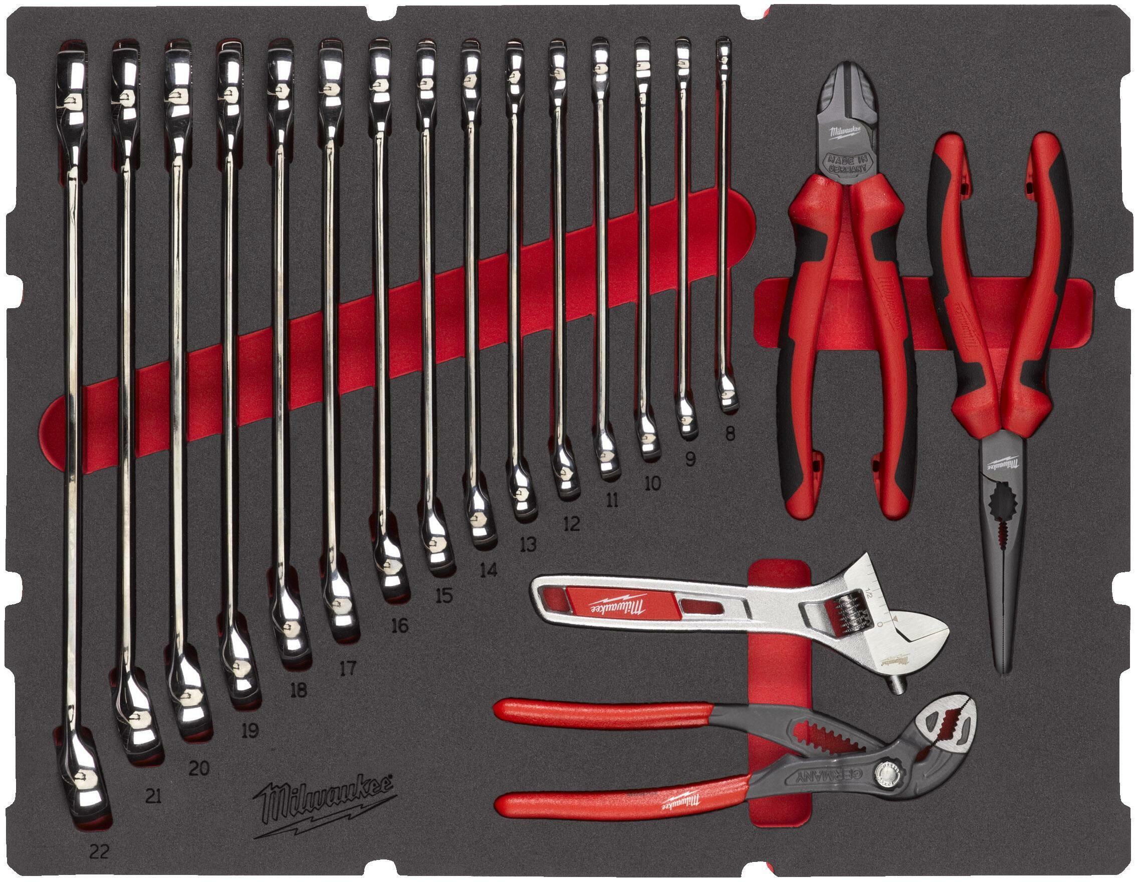 MILWAUKEE 4932493339 MAXBITE PACKOUT spanner and pliers set in