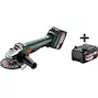METABO W 18 7-125 meuleuse d'angle dans la metaBOX 165 L (2x 4.0Ah batterie + chargeur) - 602371510