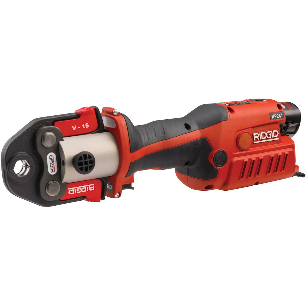 RIDGID RP 241 Kit 12V cordless pressing tool with V15-22-28 pressing ...