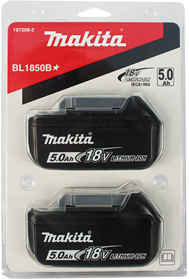 MAKITA 197288-2 twinpack battery BL1850B Klium