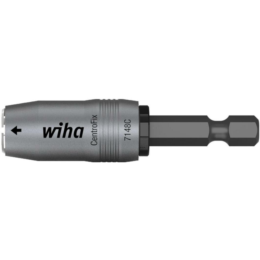 WIHA 7148CF Bit holder CentroFix Force mechanical locking 1/4" magnetic ...