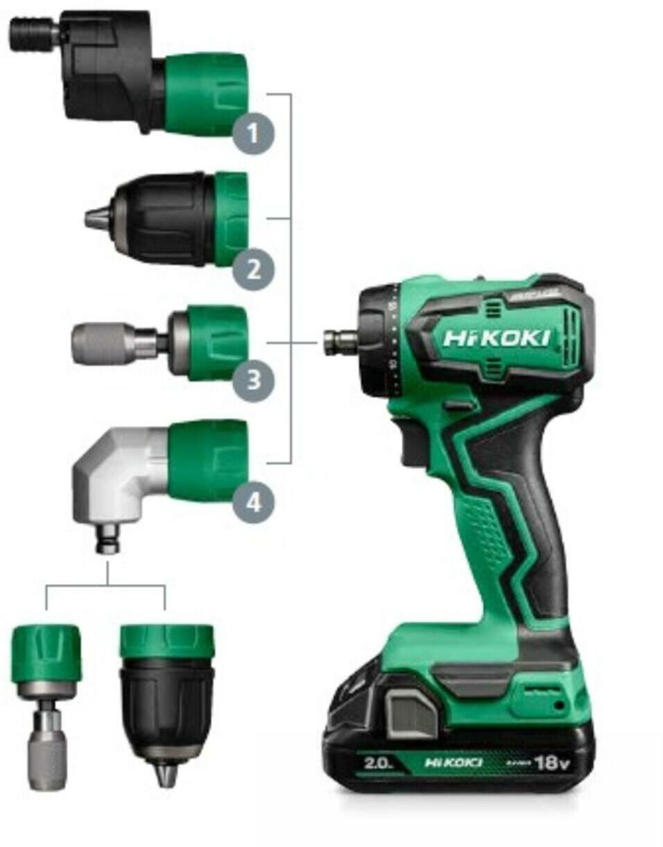 HIKOKI DS18DDQWRZ 18V cordless drill/driver 55 Nm with attachments