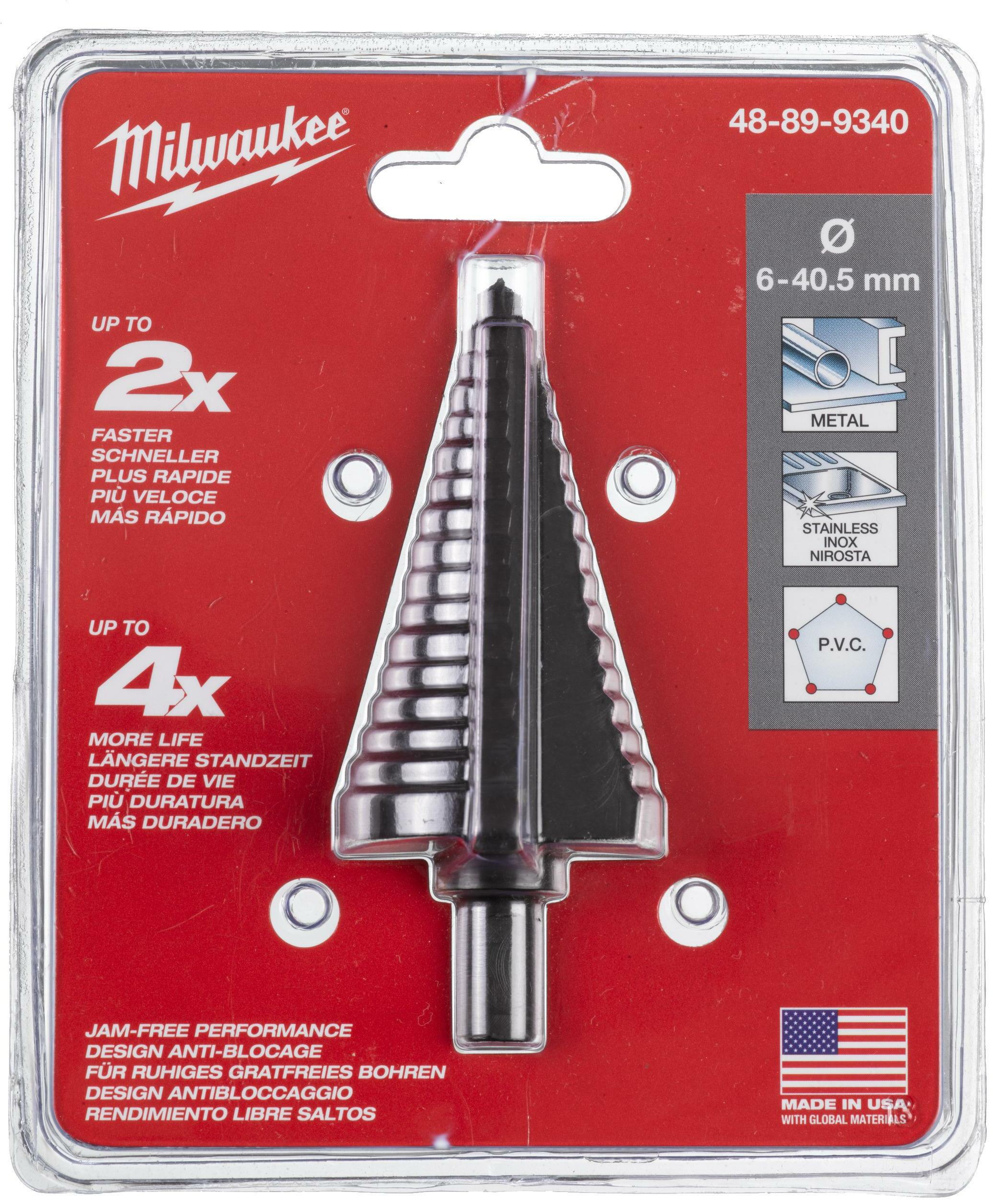 MILWAUKEE 48899340 step drill bit 6-40.5 mm | Klium