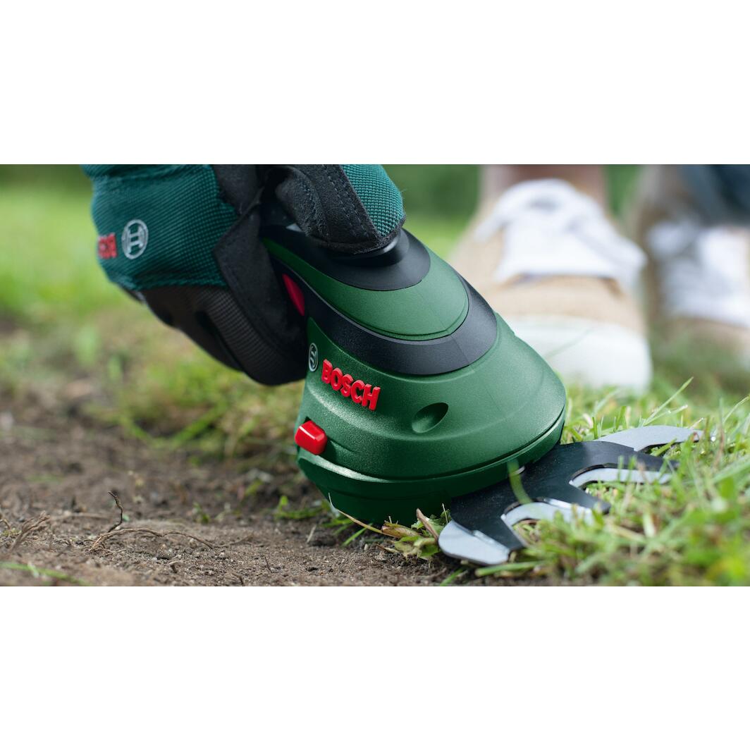 BOSCH Isio 3.6V cordless shrub and grass shear set with telescopic ...