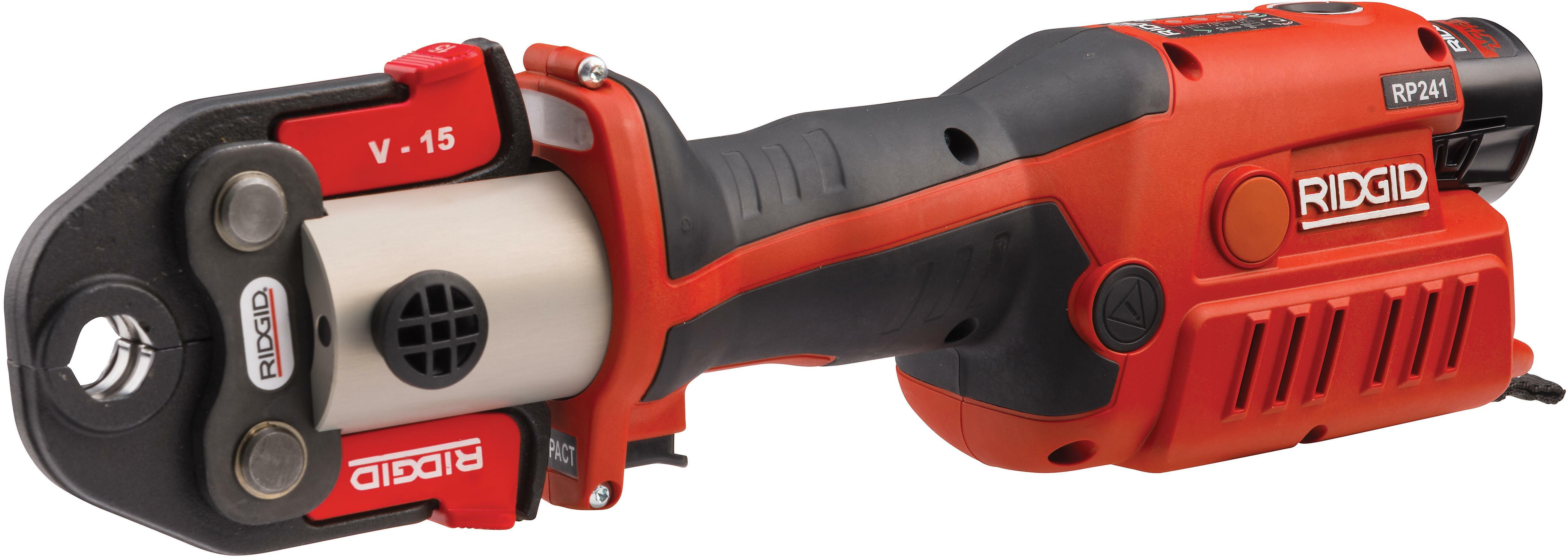 RIDGID RP 241 Kit 12V cordless pressing tool with V14-16-22 pressing ...
