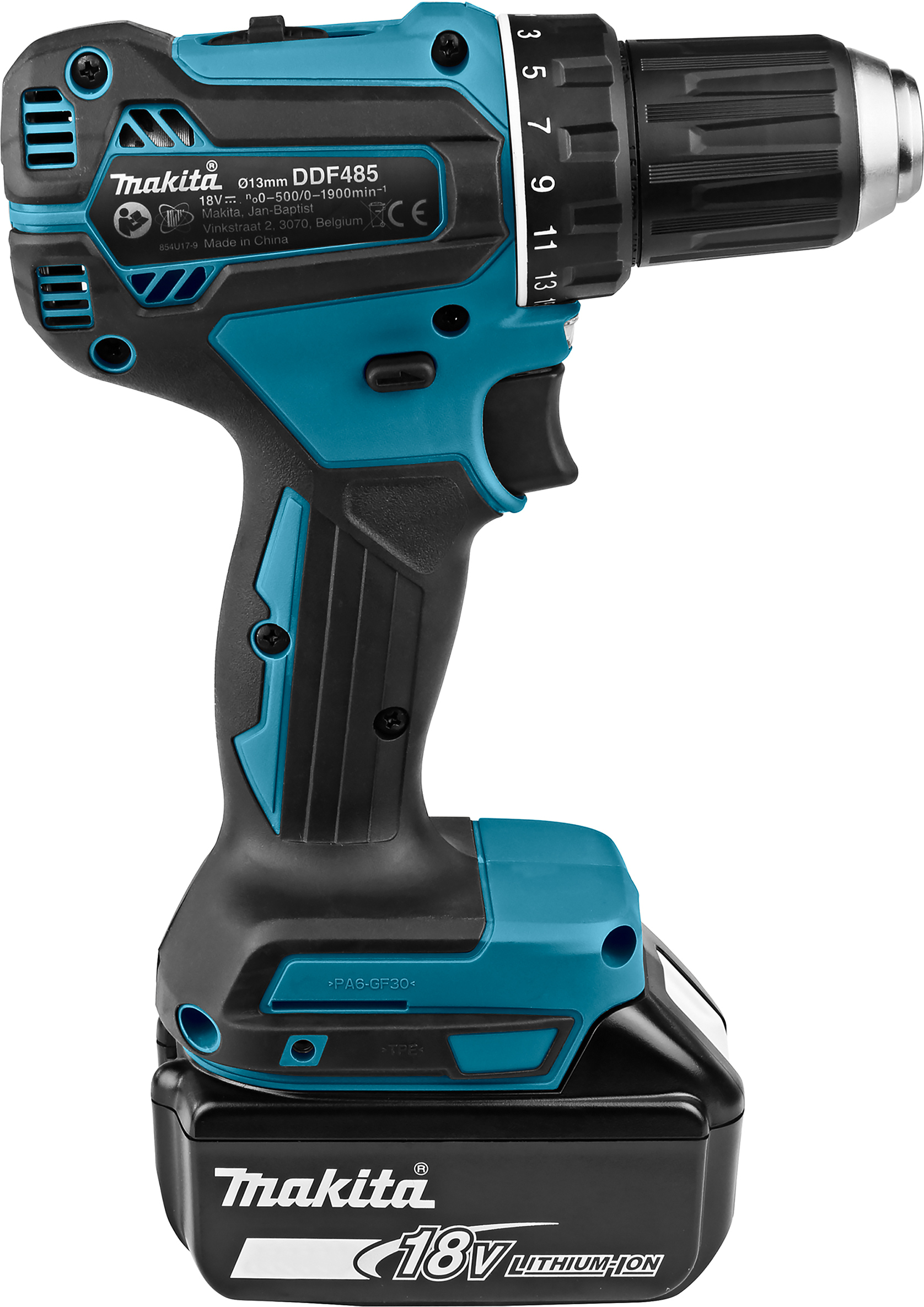 MAKITA DDF485RTJ 18V LXT cordless drill driver 13mm in MAKPAC (2x