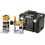 DEWALT DCW604NT-XJ Défonceuse à percussion et à chant sans fil 18V XR sans balais avec semelle interchangeable dans un coffret TSTAK (sans batterie ni chargeur)