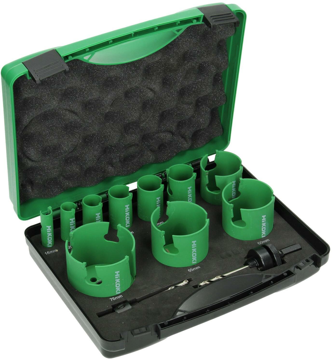 HIKOKI 754254 holesaw set all-round carbide in case 12-piece set | Klium