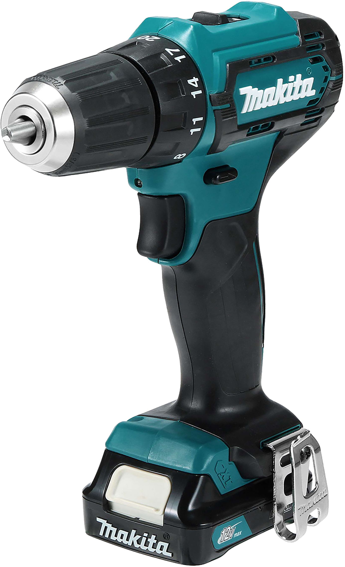 Makita HP333DSAX1 Perceuse Visseuse 12V Max CXT 2 Batteries 2.0Ah + 74 Accessoires