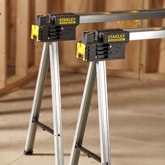 Stanley folding trestles top