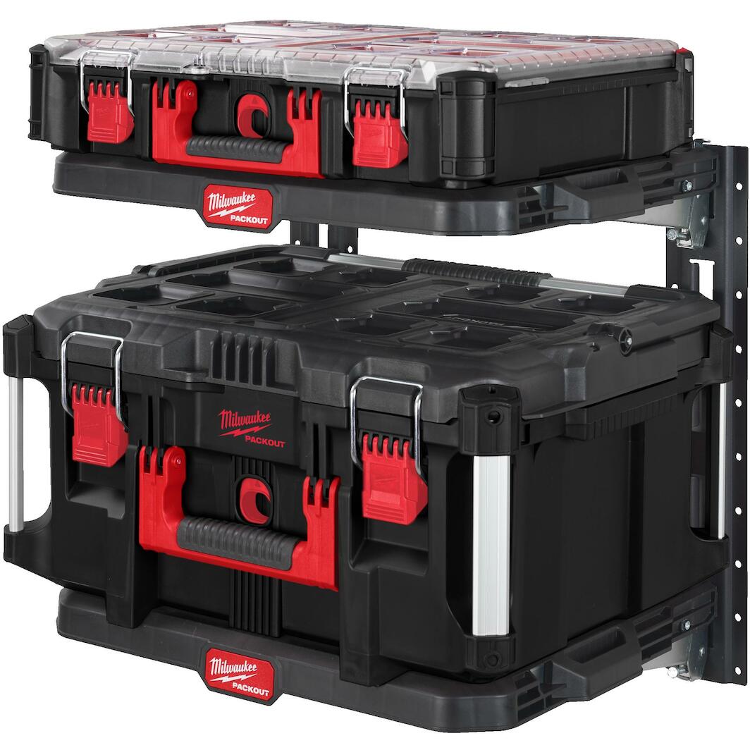 MILWAUKEE 4932472127 Packout shelving system (2 plates + rails) | Klium