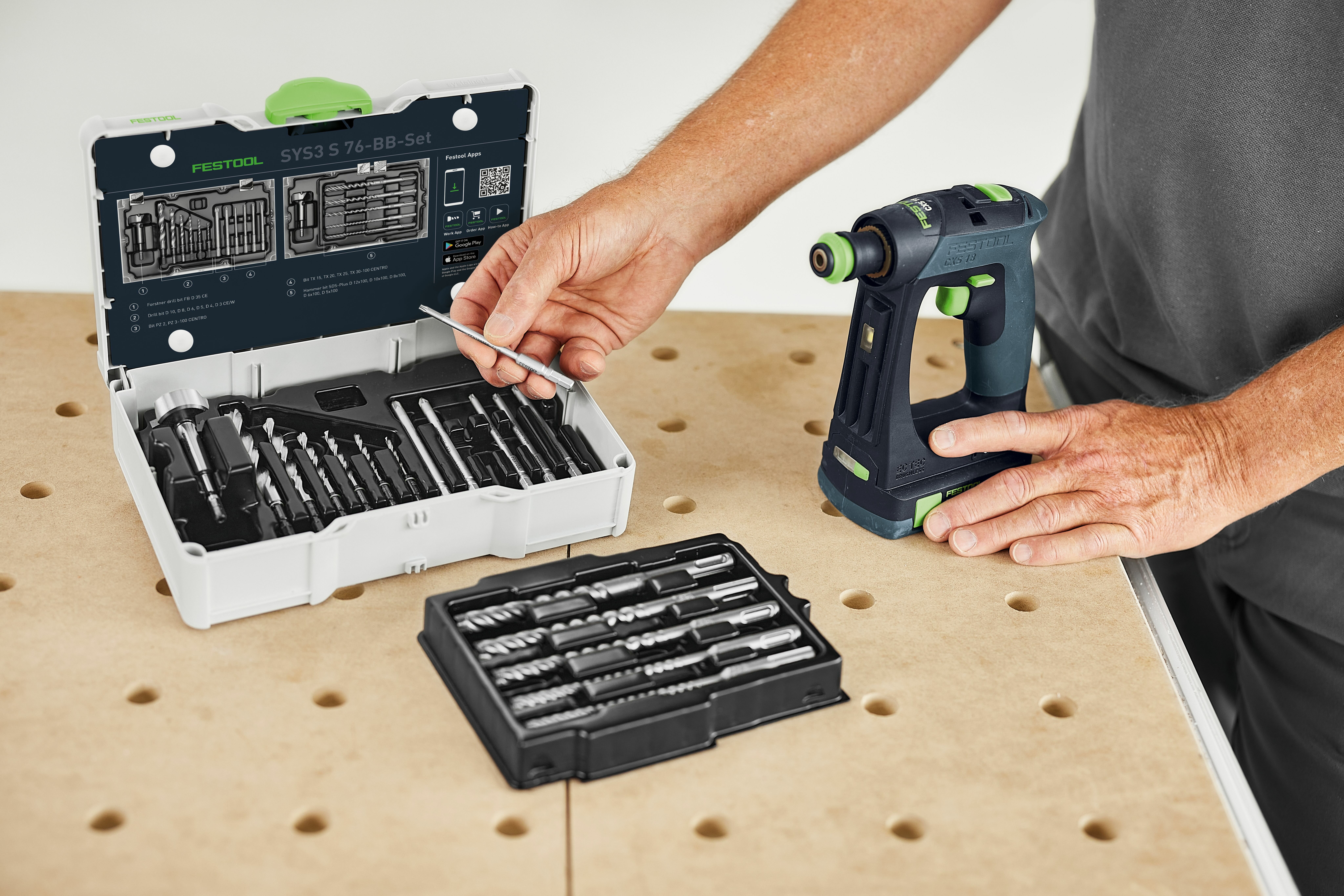 FESTOOL SYS3 S 76-BB-Set bit and drill set 18 pcs in Systainer³