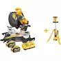 DEWALT DCS781X2-QW 54V XR FLEXVOLT accu-afkort-/verstekzaag 305mm (2x 9.0Ah accu + lader)