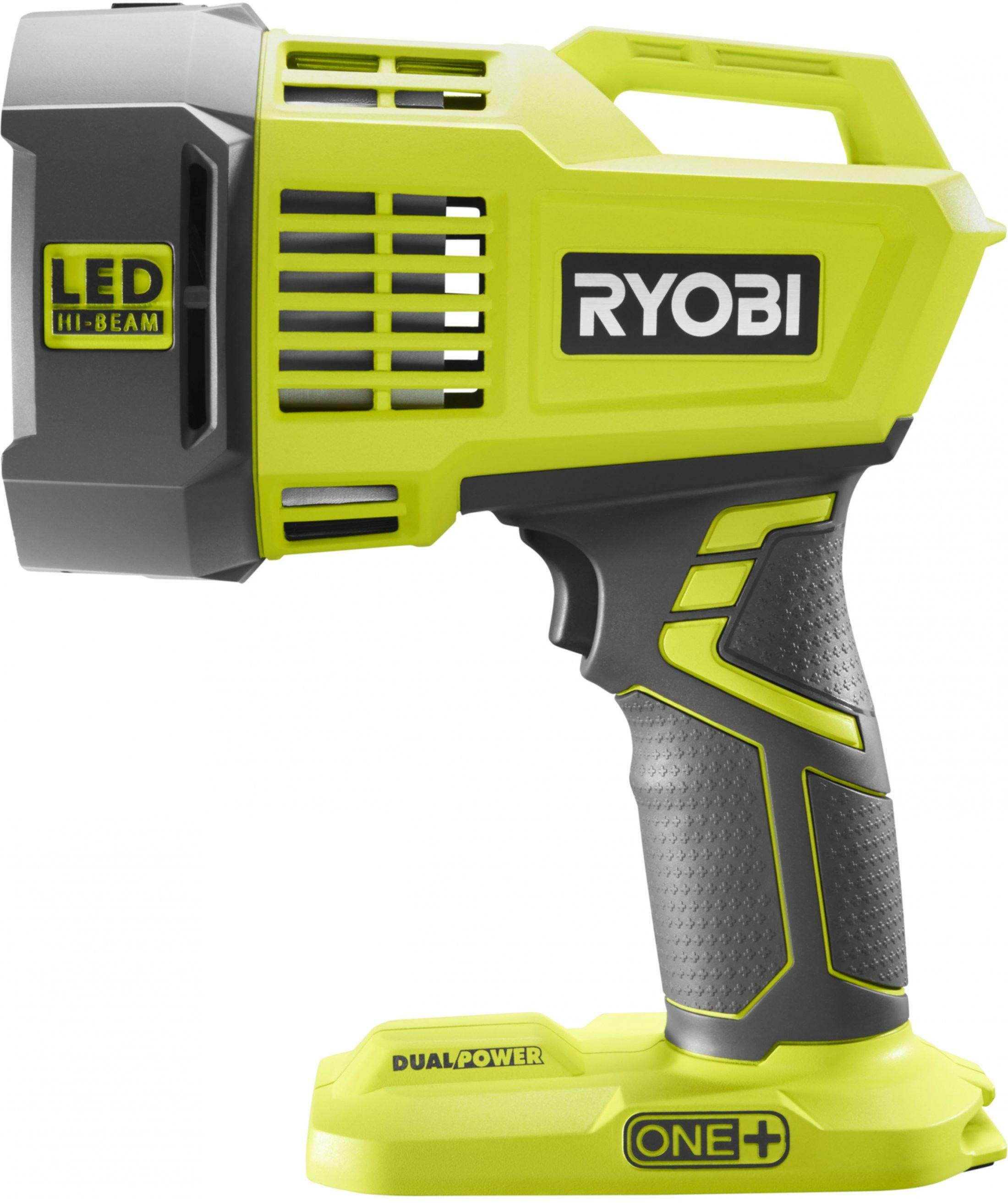 RYOBI R18SPL-0 18V ONE+ cordless spotlight with car charging cable
