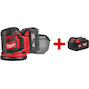 MILWAUKEE M18 BOS125-502B ponceuse sans fil excentrique 125mm dans sac de transport (2x batterie 5.0Ah + chargeur) - 4933464229