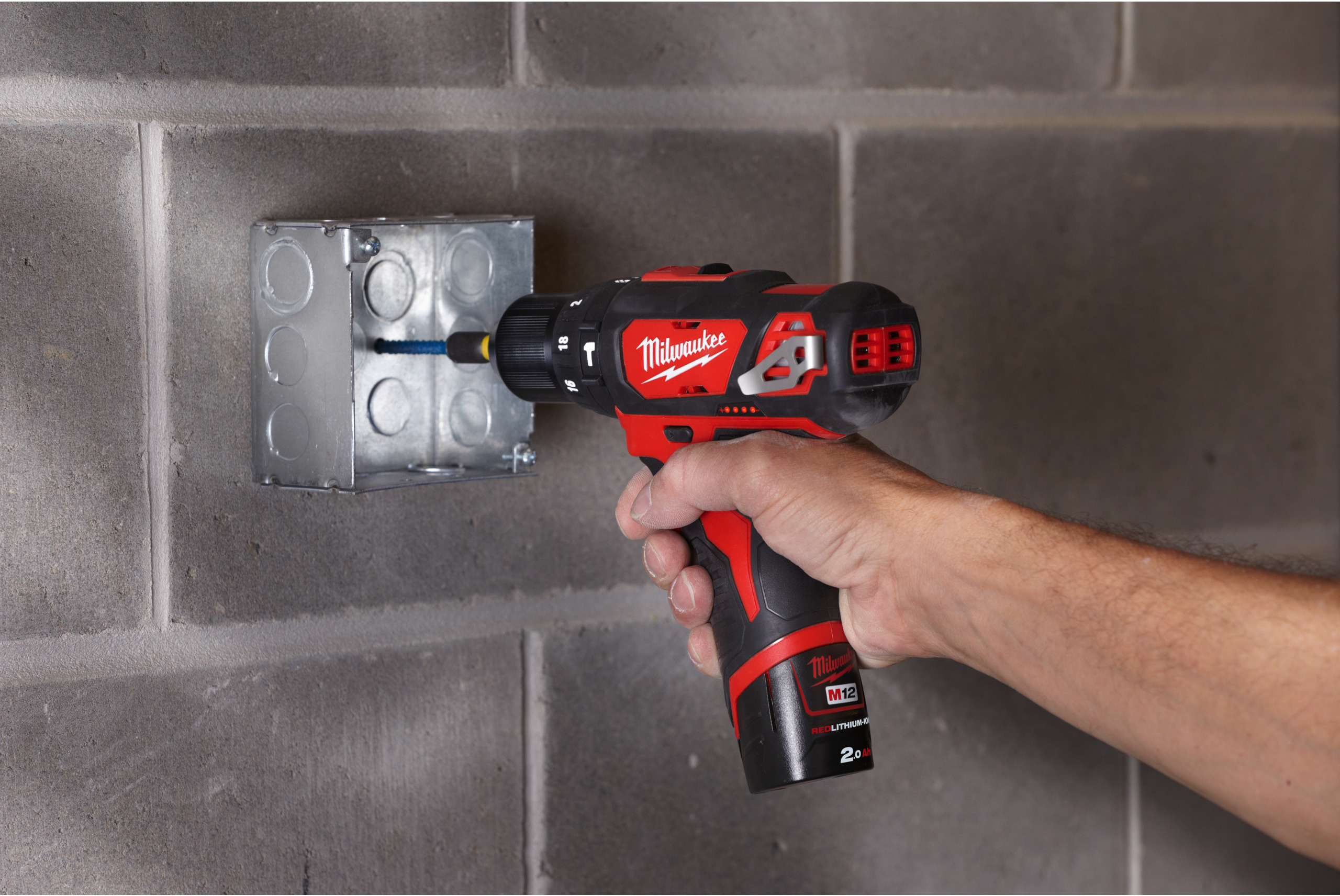 MILWAUKEE M12 BPD-402C subcompact cordless impact drill in