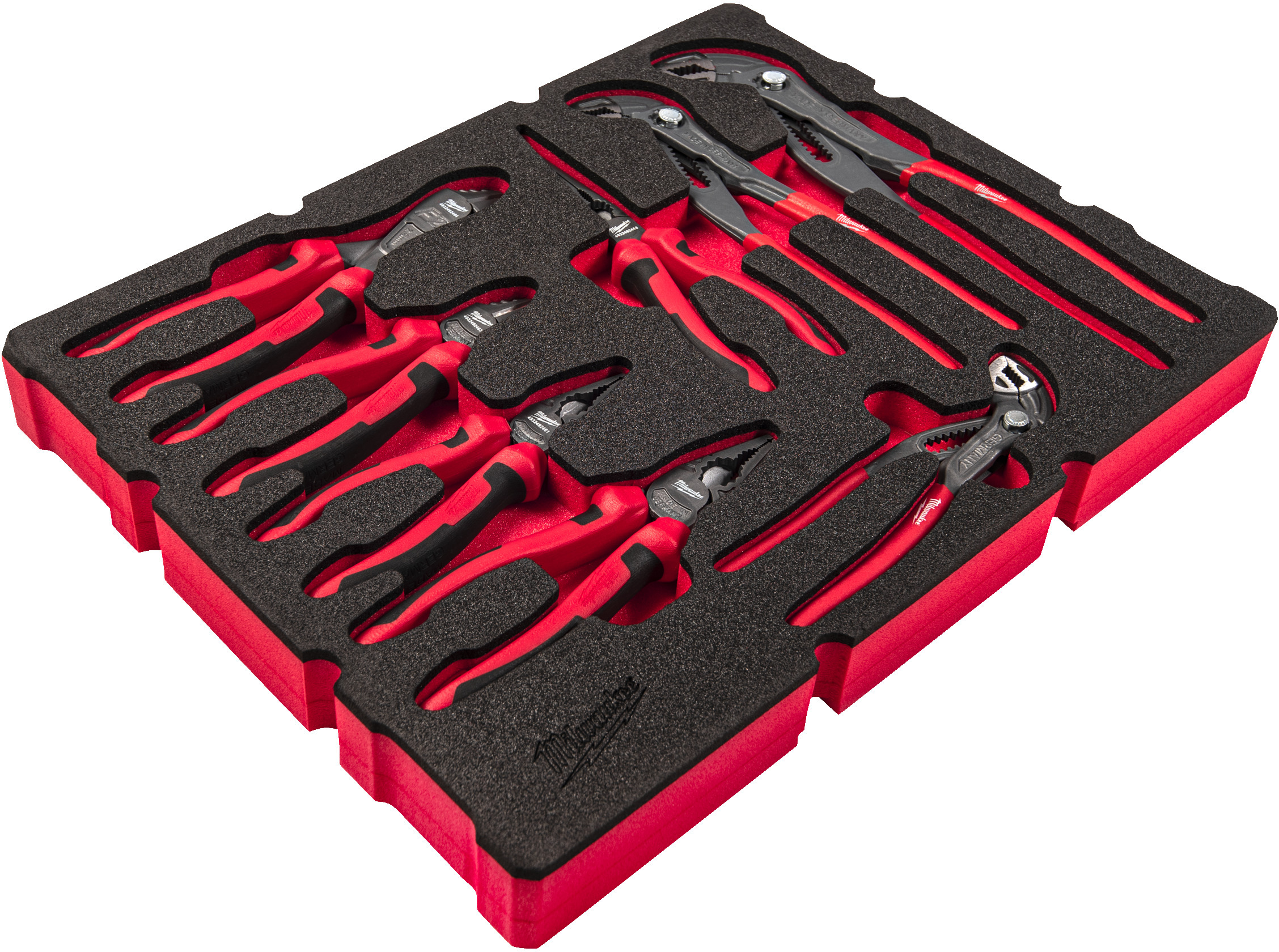 MILWAUKEE 4932493643 pliers set in foam inlay 8-piece | Klium