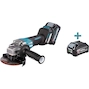 MAKITA GA029GM201 40Vmax XGT haakse accu-slijper 125mm met lepelschakelaar in MAKPAC (2x 4,0Ah accu + lader)