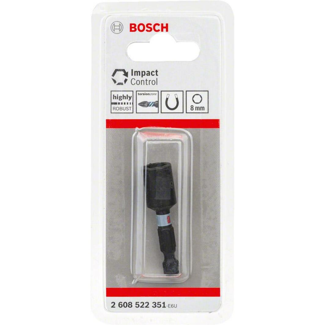 Bosch Clé à Douille Impact 8mm - Pour Visseuse à Choc - Acier Traité