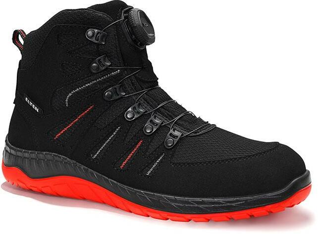 Elten Sicherheitsschuhe Maddox black-red Mid ESD S3 Schnürstiefel mit innovativer stark dämpfender Wellmaxx-Sohle kaufen