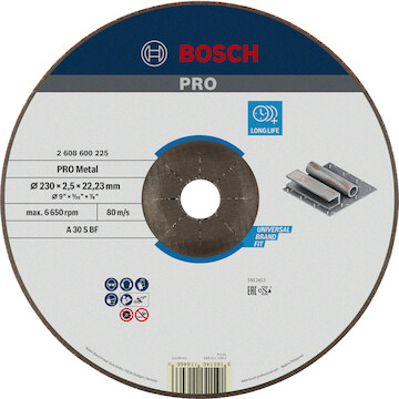 BOSCH 2608600225 cut-off wheel curved Expert for Metal A 30