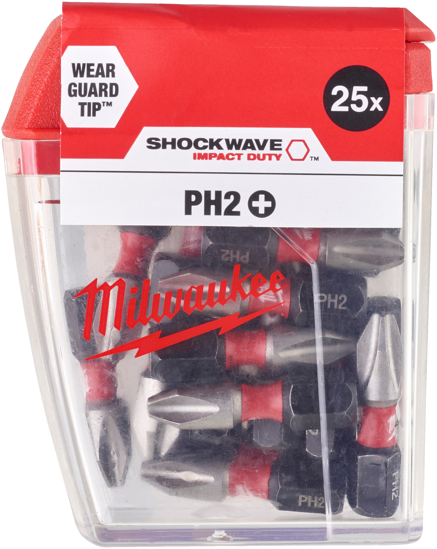 MILWAUKEE 4932430853 SHOCKWAVE IMPACT DUTY screw bit PH2x25 mm