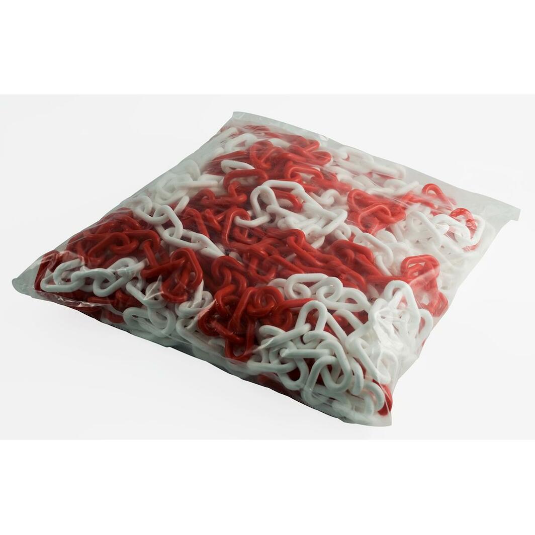 BRADY 278269 BradyLink warning chain red-white, 50 x 28 mm, 25 m ...