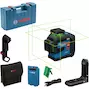 BOSCH GLL 80-33 G accu-kruislijnlaser 3x360° groen in koffer (1x 3,0Ah accu + USB-C laadkabel) - 0601065501
