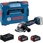 BOSCH GWS18V-11PS angle grinder in L-BOXX 136 (2x 5,0Ah battery + charger) - 06019N4302