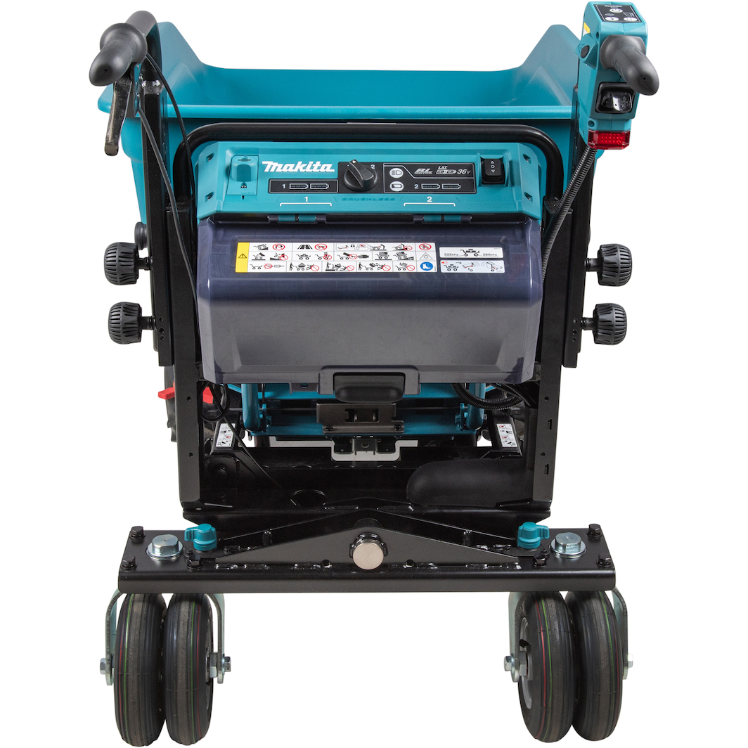 MAKITA DCU602Z 2x18V LXT cordless wheelbarrow with bucket and electro