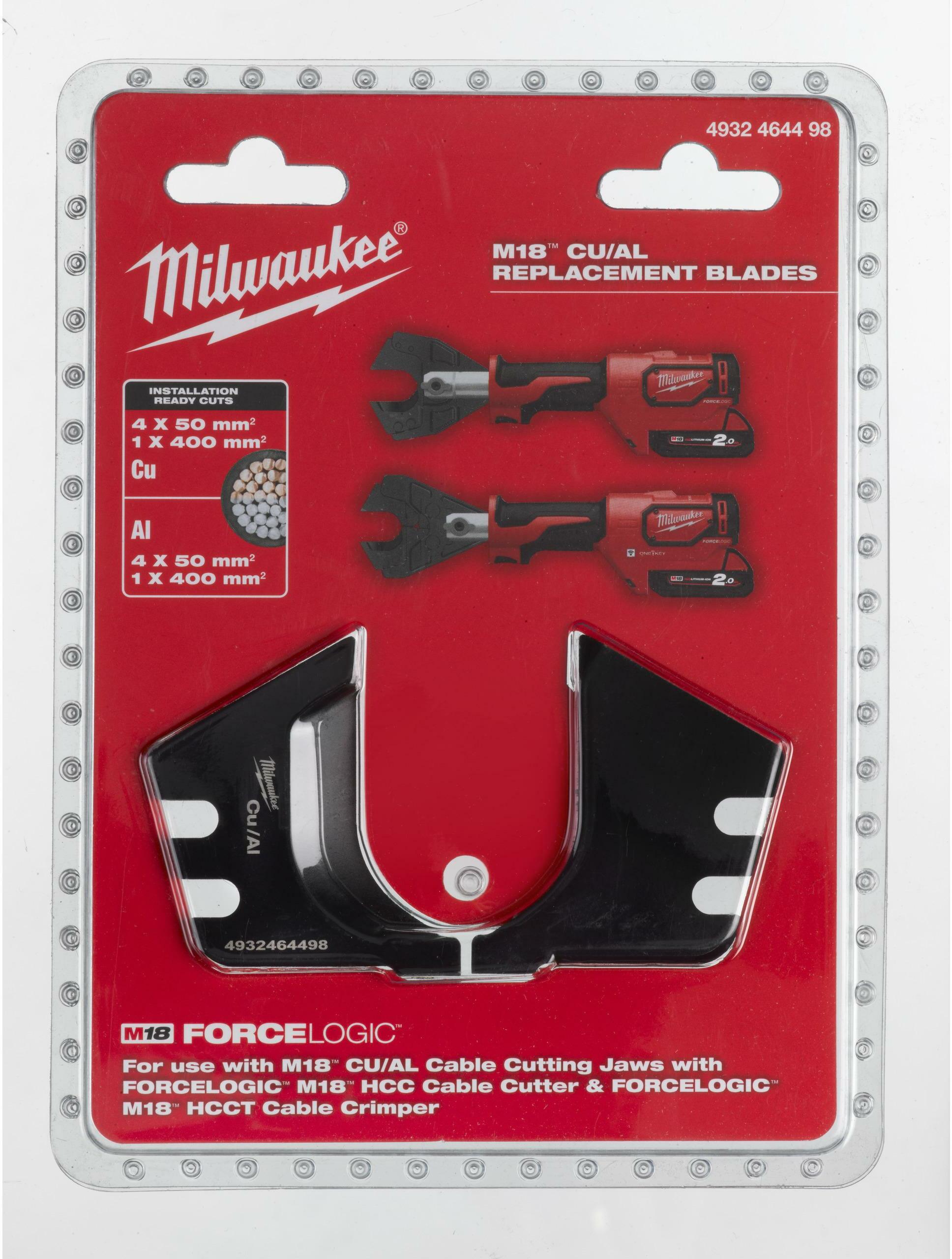 Lames De Coupe Remplaçables Pour Coupe-câbles Milwaukee M18HCC Et M18HCCT – 4932464498 – Neuf Sous Blister