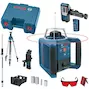 BOSCH GRL 300 HV rotation laser red with GR 240 measuring rod and BT 300 HD tripod in case - 061599403Y